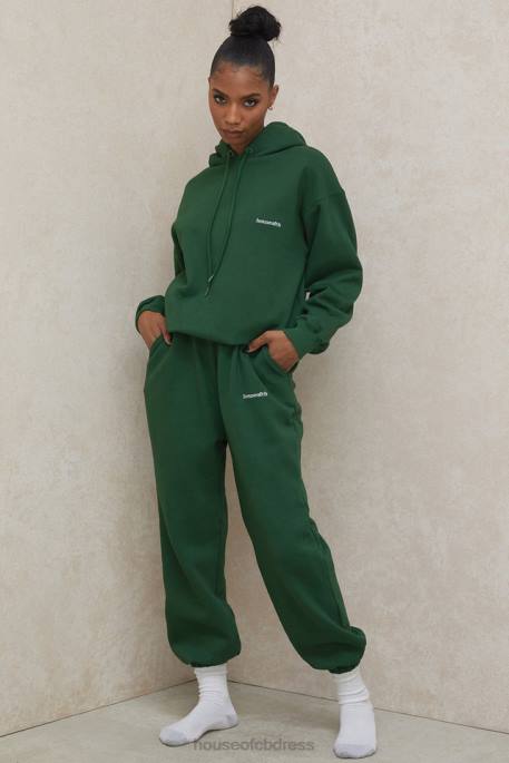 House of CB Sky Green Fleece Back Jogging Trousers Clothing 4H6N1009