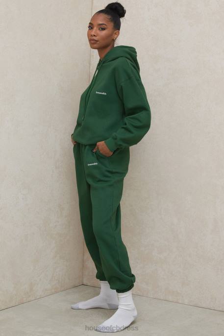 House of CB Sky Green Fleece Back Jogging Trousers Clothing 4H6N1009