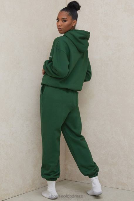 House of CB Sky Green Fleece Back Jogging Trousers Clothing 4H6N1009