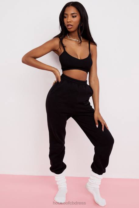 House of CB Sky Ink Fleece Back Jogging Trouser Clothing 4H6N978
