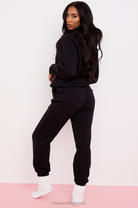 House of CB Sky Ink Fleece Back Jogging Trouser Clothing 4H6N978