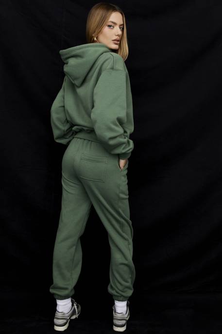 House of CB Sky Moss Fleece Back Jogging Trousers Clothing 4H6N946