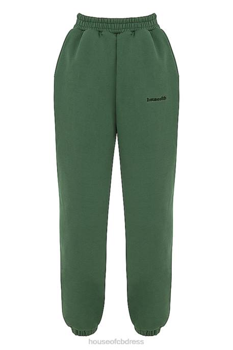 House of CB Sky Moss Fleece Back Jogging Trousers Clothing 4H6N946