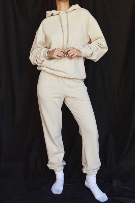 House of CB Sky Oatmeal Fleece Back Jogging Trouser Clothing 4H6N953