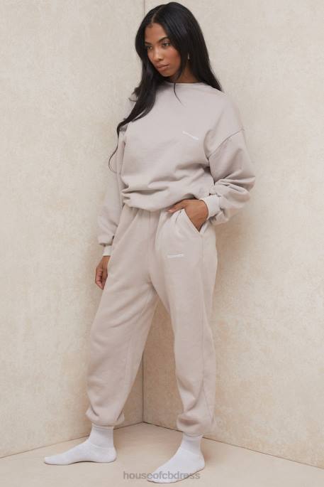 House of CB Sky Stone Fleece Back Jogging Trousers Clothing 4H6N1000