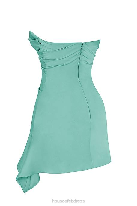 House of CB Jasmine Jade Draped Strapless Corset Dress Clothing 4H6N405