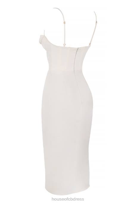 House of CB Myrna Ivory Corset Slip Dress Clothing 4H6N577