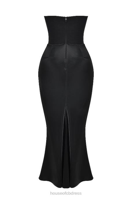 House of CB Persephone Black Strapless Corset Dress Clothing 4H6N119