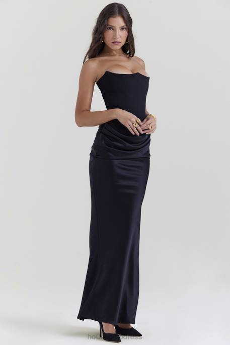 House of CB Persephone Black Strapless Corset Dress Clothing 4H6N119