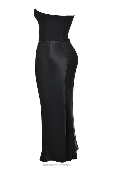 House of CB Persephone Black Strapless Corset Dress Clothing 4H6N119