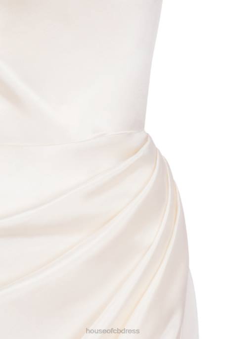 House of CB Reva Ivory Satin Balcony Corset Dress Clothing 4H6N621