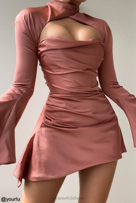 House of CB Toira Rose Draped Corset Dress Clothing 4H6N466