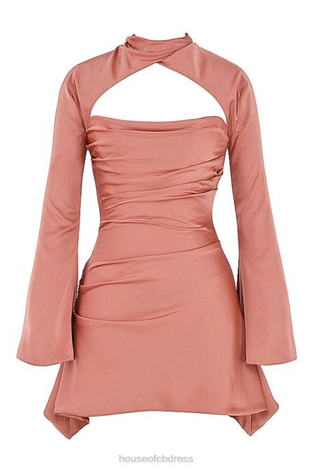 House of CB Toira Rose Draped Corset Dress Clothing 4H6N466
