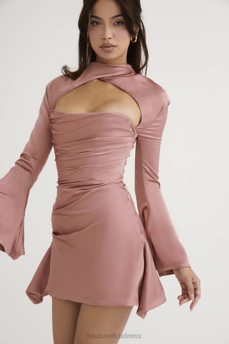 House of CB Toira Rose Draped Corset Dress Clothing 4H6N466