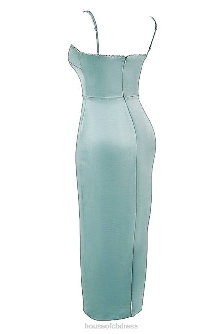 House of CB Costanza Light Jade Maxi Dress Clothing 4H6N254