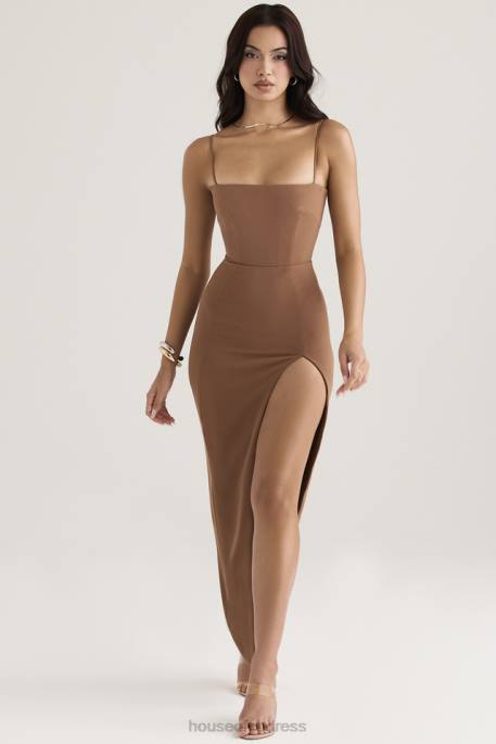 House of CB Jaida Toast Corset Maxi Dress Clothing 4H6N446