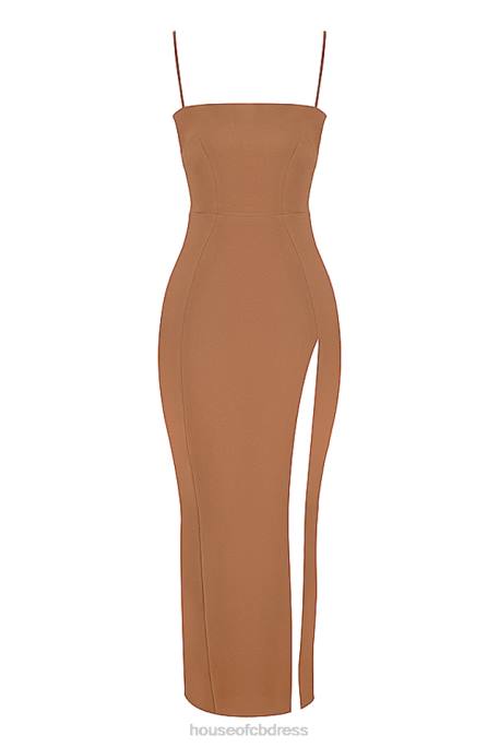House of CB Jaida Toast Corset Maxi Dress Clothing 4H6N446