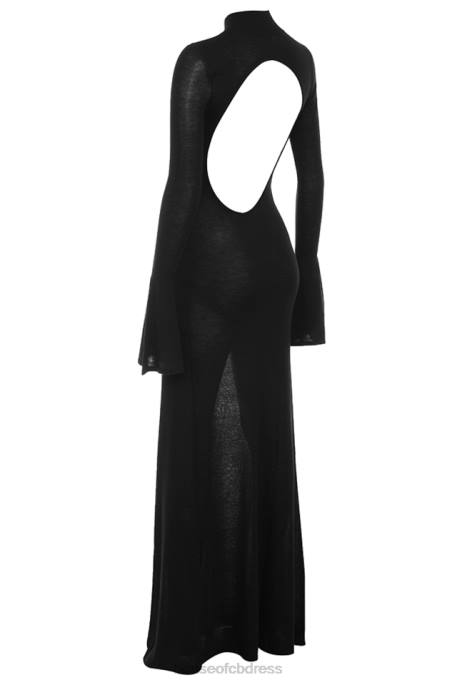 House of CB Sancha Black Knit Maxi Dress Clothing 4H6N141