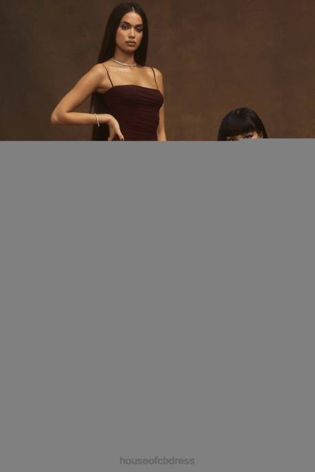 House of CB Aina Black Cut Out Bandage Midi Dress Clothing 4H6N593