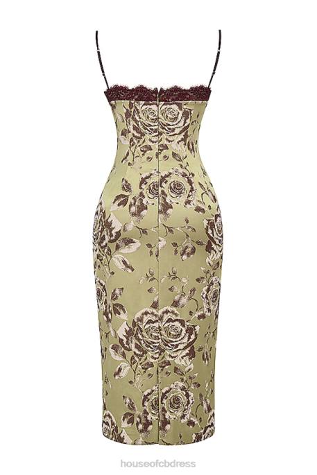 House of CB Cassia Floral Print Midi Dress Clothing 4H6N297