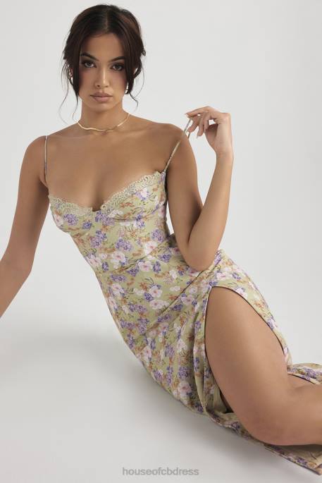House of CB Charlotte Peony Print Midi Sundress Clothing 4H6N442