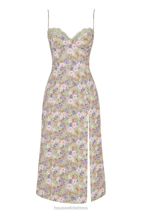 House of CB Charlotte Peony Print Midi Sundress Clothing 4H6N442