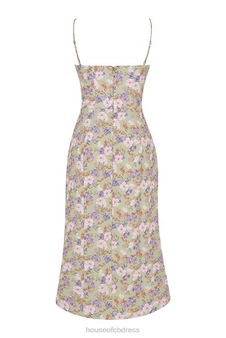 House of CB Charlotte Peony Print Midi Sundress Clothing 4H6N442