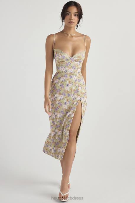 House of CB Charlotte Peony Print Midi Sundress Clothing 4H6N442