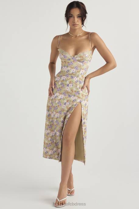 House of CB Charlotte Peony Print Midi Sundress Clothing 4H6N442