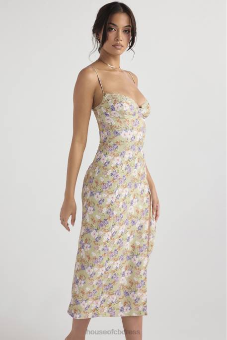 House of CB Charlotte Peony Print Midi Sundress Clothing 4H6N442
