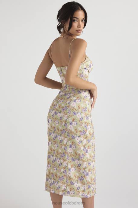 House of CB Charlotte Peony Print Midi Sundress Clothing 4H6N442