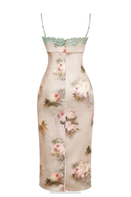 House of CB Venus Vintage Floral Midi Dress Clothing 4H6N278