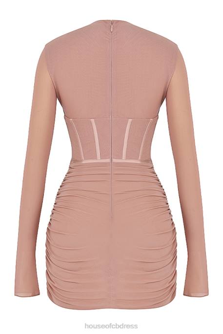 House of CB Adanna Blush Corset Mini Dress Clothing 4H6N460