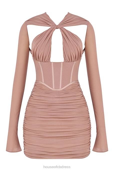 House of CB Adanna Blush Corset Mini Dress Clothing 4H6N460