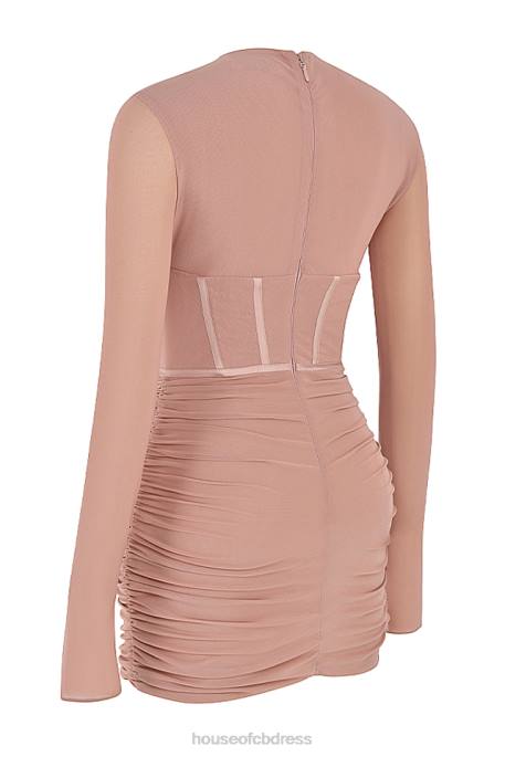 House of CB Adanna Blush Corset Mini Dress Clothing 4H6N460