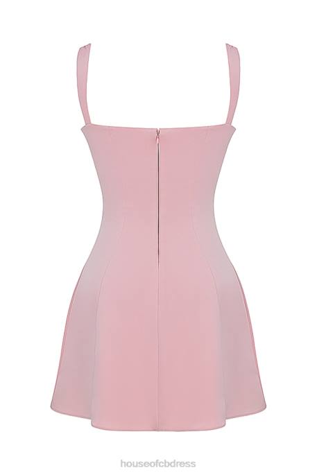 House of CB Adriana Rose Satin And Lace Mini Dress Clothing 4H6N238