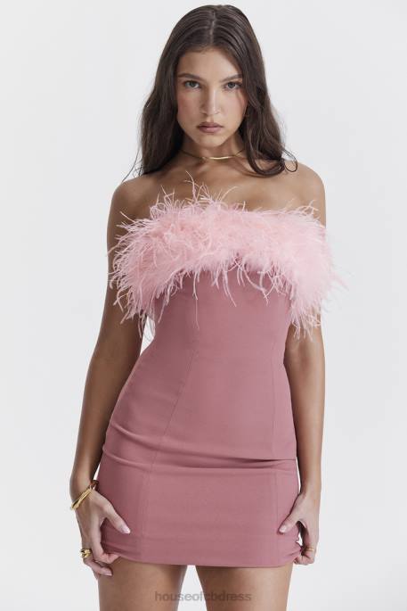 House of CB Alexa Warm Pink Mini Dress Clothing 4H6N219