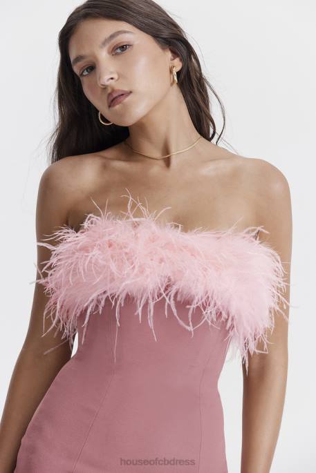 House of CB Alexa Warm Pink Mini Dress Clothing 4H6N219