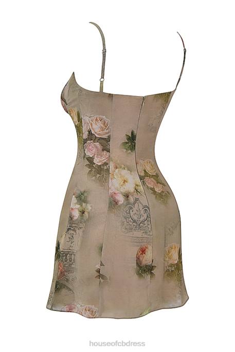 House of CB Christiana Vintage Floral Mini Dress Clothing 4H6N282