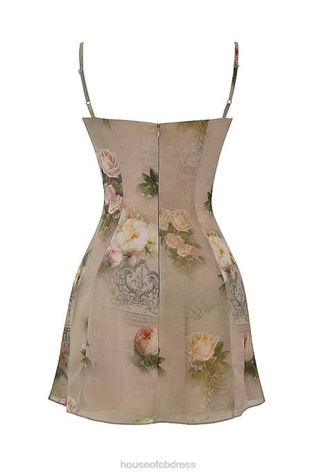 House of CB Christiana Vintage Floral Mini Dress Clothing 4H6N282