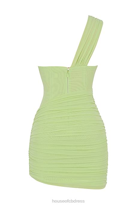 House of CB Clementine Lime Cut Out Mini Dress Clothing 4H6N547