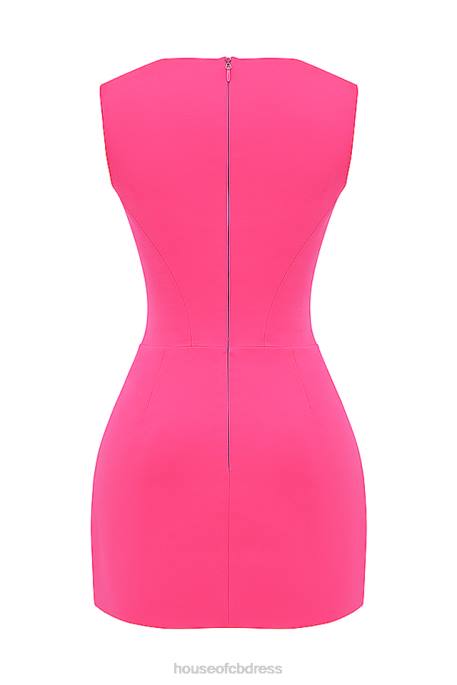 House of CB Enya Fuchsia Corset Mini Dress Clothing 4H6N186