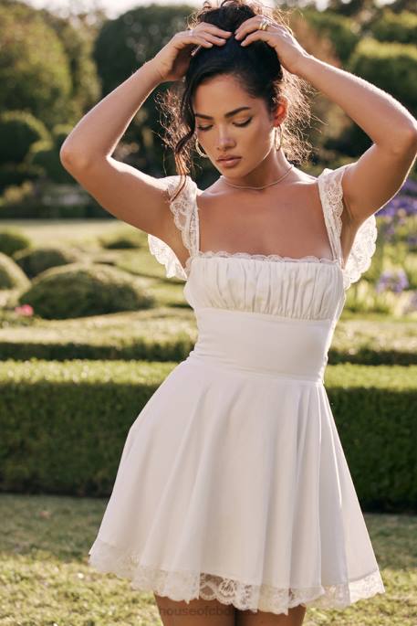 House of CB Kaia Ivory A-Line Mini Dress Clothing 4H6N384