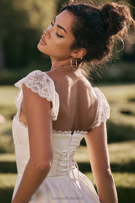 House of CB Kaia Ivory A-Line Mini Dress Clothing 4H6N384