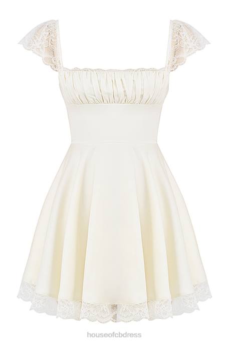 House of CB Kaia Ivory A-Line Mini Dress Clothing 4H6N384