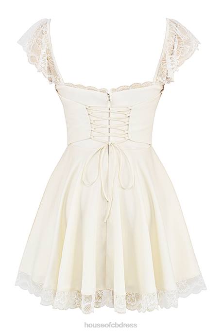 House of CB Kaia Ivory A-Line Mini Dress Clothing 4H6N384