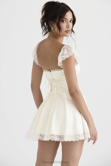 House of CB Kaia Ivory A-Line Mini Dress Clothing 4H6N384