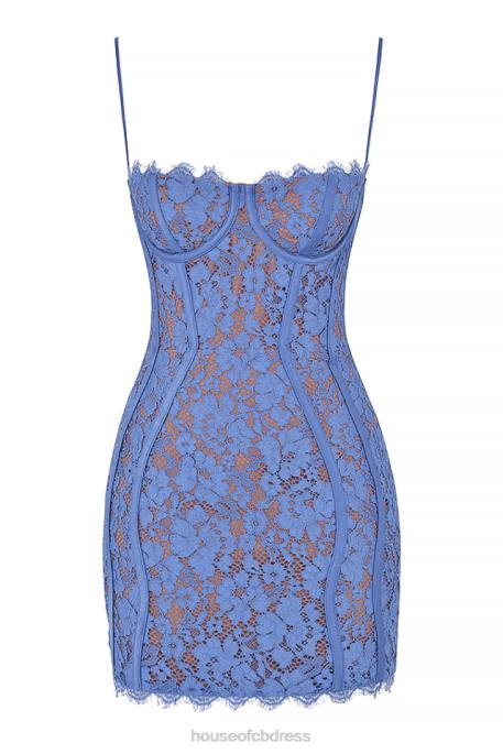 House of CB Lala Lavender Lace Mini Dress Clothing 4H6N468