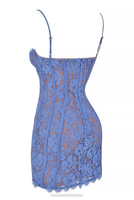 House of CB Lala Lavender Lace Mini Dress Clothing 4H6N468