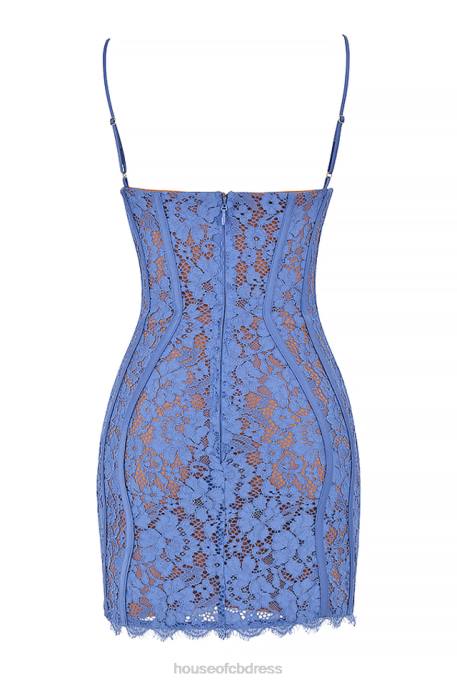 House of CB Lala Lavender Lace Mini Dress Clothing 4H6N468